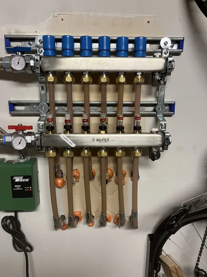 Plumber performing Gas Leak Detection at a residential property in Sleepy Hollow